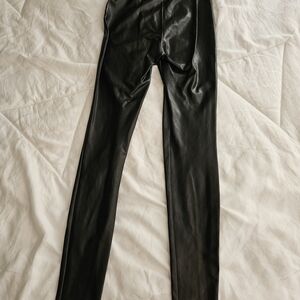 Wilfred Black Faux Leather Leggings